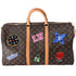 Louis Vuitton Keepall Bandoulière 50 Monogram Patches with Strap